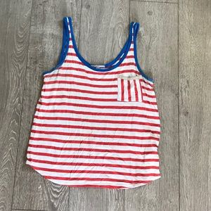 Red white and blue tank top